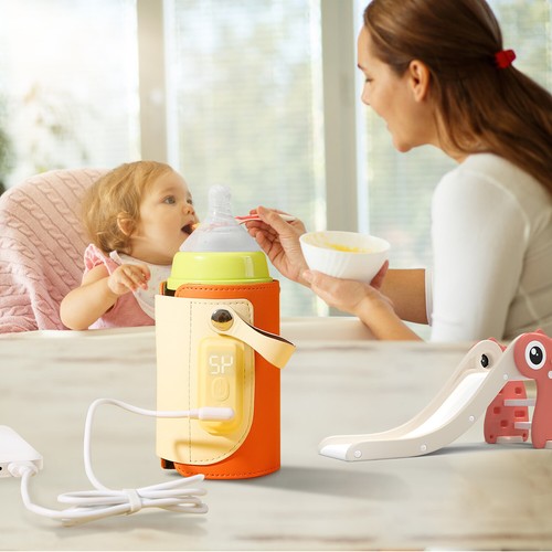 Portable baby milk bottle - milk,